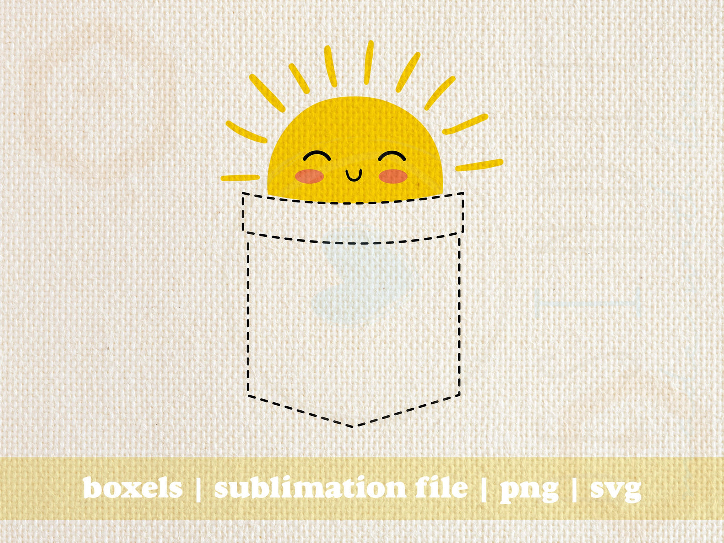 Sunshine in Pocket Summer Fun Sunshine Pocket Full of Summer Sun Shining Sun Pocket Mini Pocket Sun | Instant Download | svg png eps jpg