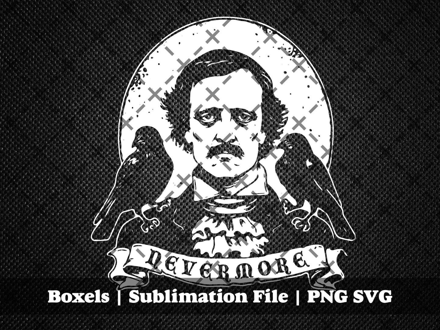 Quoth The Raven Nevermore Edgar Allan Poe Literature Puns Librarian Funny Horror Book Images Digital | Instant Download | PNG SVG