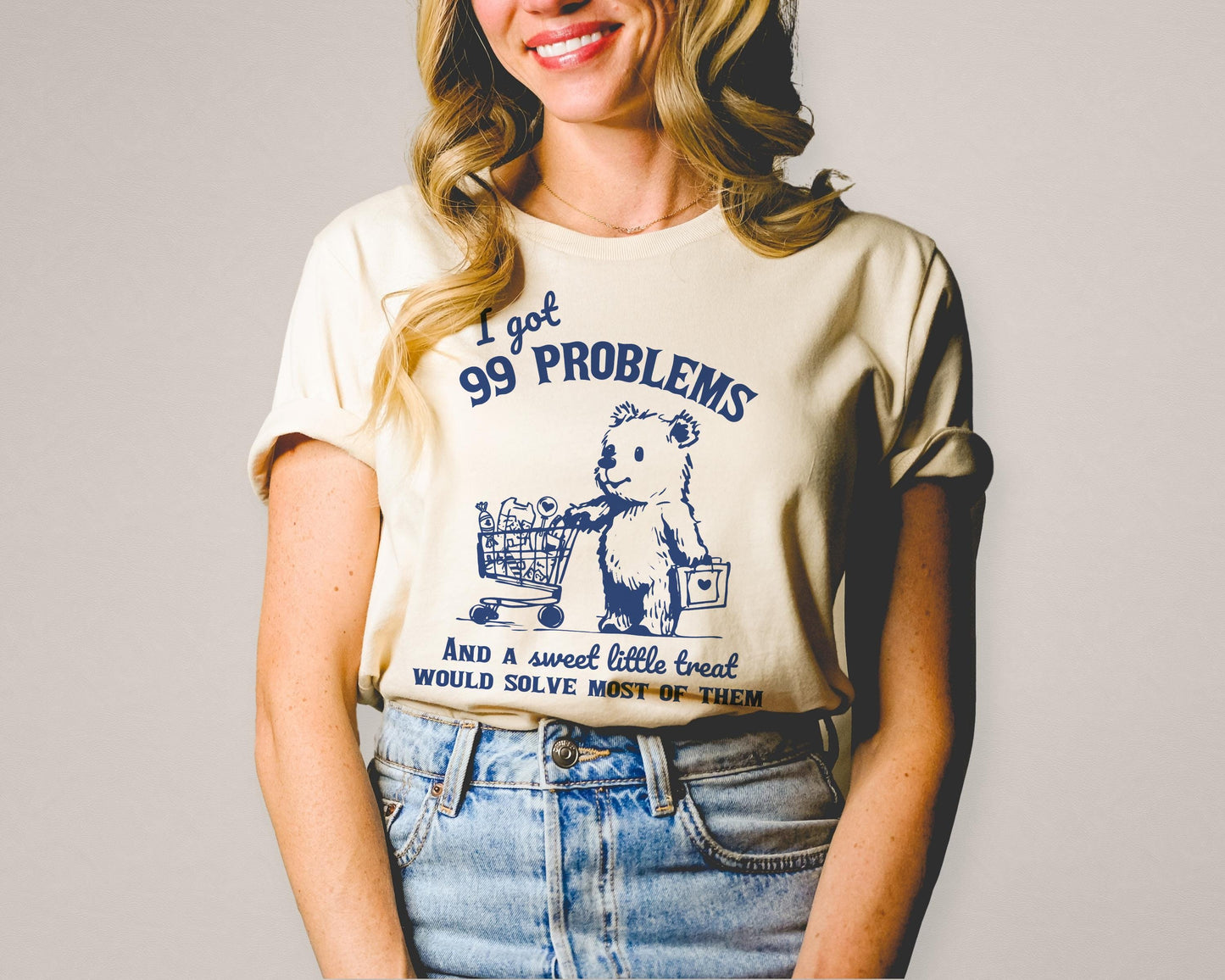 I Got 99 Problems and A Sweet Little Treat Would Solve Most of Them Funny Cute Little Bear | Instant Download | PNG SVG