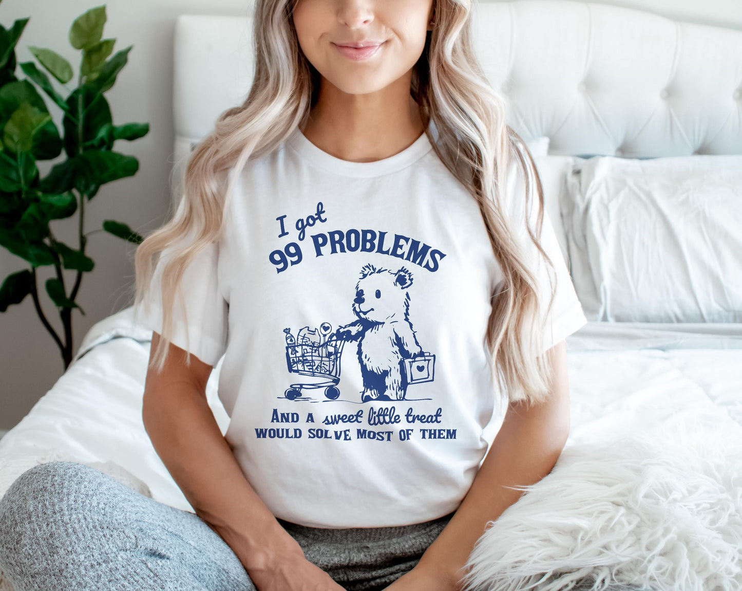 I Got 99 Problems and A Sweet Little Treat Would Solve Most of Them Funny Cute Little Bear | Instant Download | PNG SVG