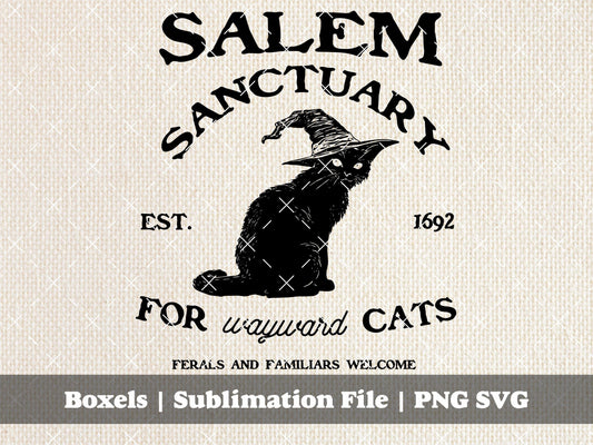 Salem Sanctuary For Wayward Cats and Kittens T-shirt Ideas Fall T-Shirts Tees Cute Fall Stickers Tee Ideas SVG PNG