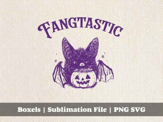 Fangtastic Funny Cute Kawaii Little Baby Bat Flying Halloween T-shirt Ideas Fall T-Shirts Tees Cute Fall Stickers Tee Ideas SVG PNG