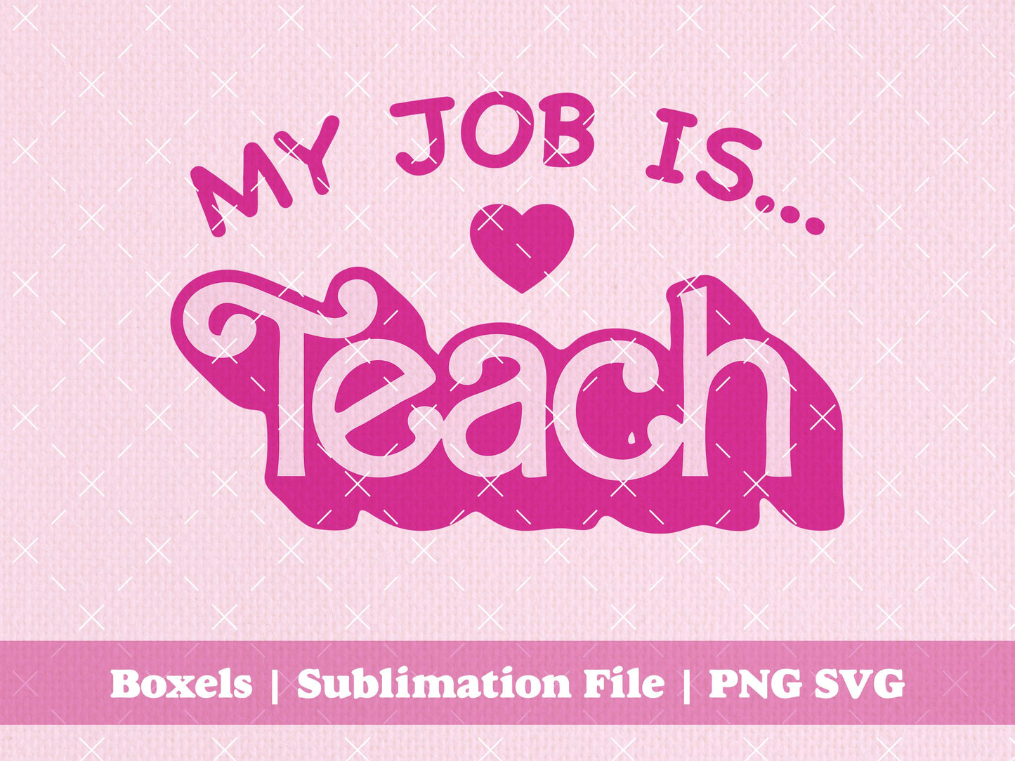 My Job Is...Teach My Job Is Beach Teacher School Teacher Educator Pre School Puns Funny Images Digital | Instant Download | PNG SVG